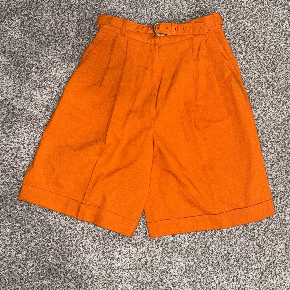 VINTAGE Extra High Rise Wide Leg Pleated Waist Loose Fit Shorts 6